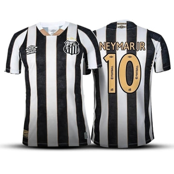 Camisa Santos II (NEYMAR JR - 10) 24/25 - Torcedor Masculina - Preto e Branco