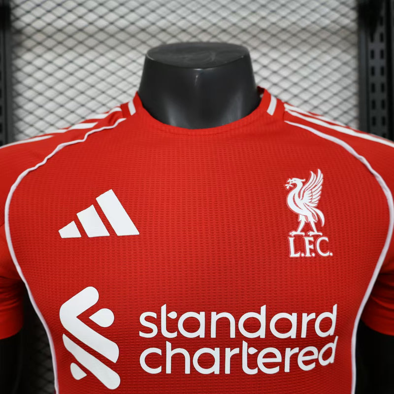 Camisa Liverpool 25/26 Adidas Jogador - Vermelha