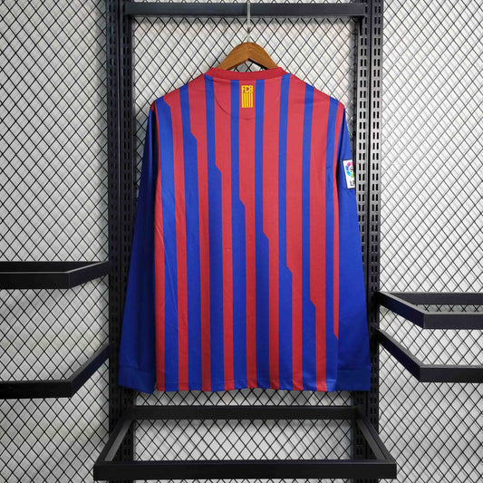 Camisa Barcelona Titular 11/12 - Versão Retro Manga Longa