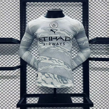 Camisa Mancester City Year Of The Dragon 23/24 - Manga Longa Versão Jogador