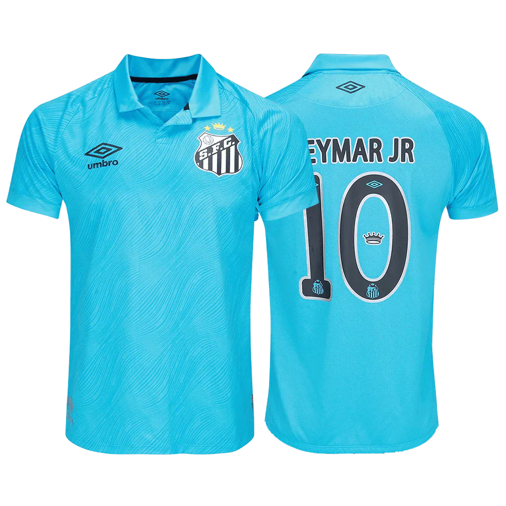Camisa Santos 2025/26 Azul Comemorativa - Torcedor Masculina - NEYMAR JR 10 - Azul