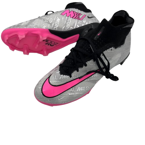 Chuteira NIKE Air Zoom Superfly 9 Elite FG CINZA ROSA