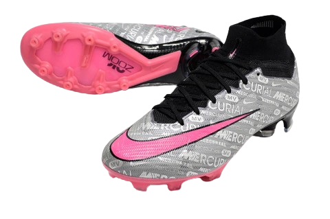 Chuteira NIKE Air Zoom Superfly 9 Elite FG CINZA ROSA