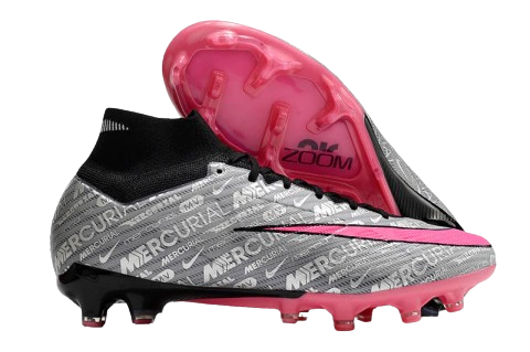 Chuteira NIKE Air Zoom Superfly 9 Elite FG CINZA ROSA