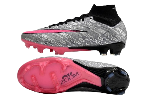 Chuteira NIKE Air Zoom Superfly 9 Elite FG CINZA ROSA