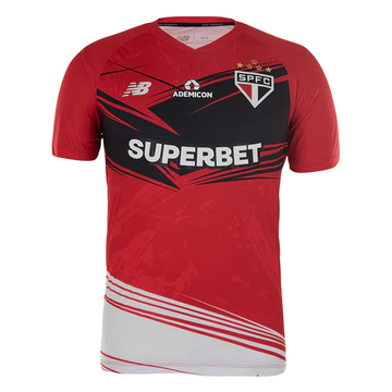 Camisa São Paulo Goleiro 25/26 - Torcedor Masculina - Vermelho e Preto