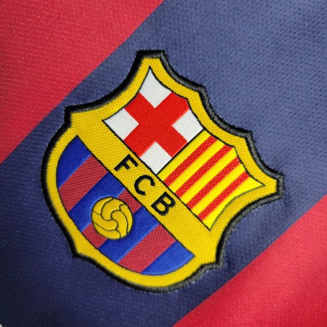 Camisa Retrô Barcelona I 14/15 - Masculina Nike - Azul e vermelha