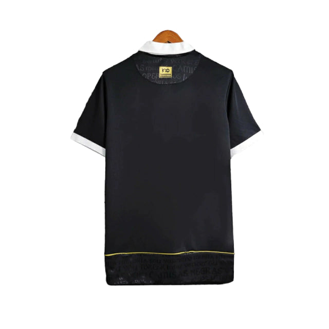 Camisa Vasco da Gama II 23/24 - Preta com detalhes em branco e dourado