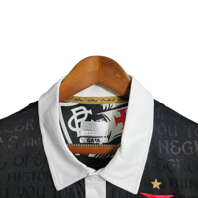 Camisa Vasco da Gama II 23/24 - Preta com detalhes em branco e dourado