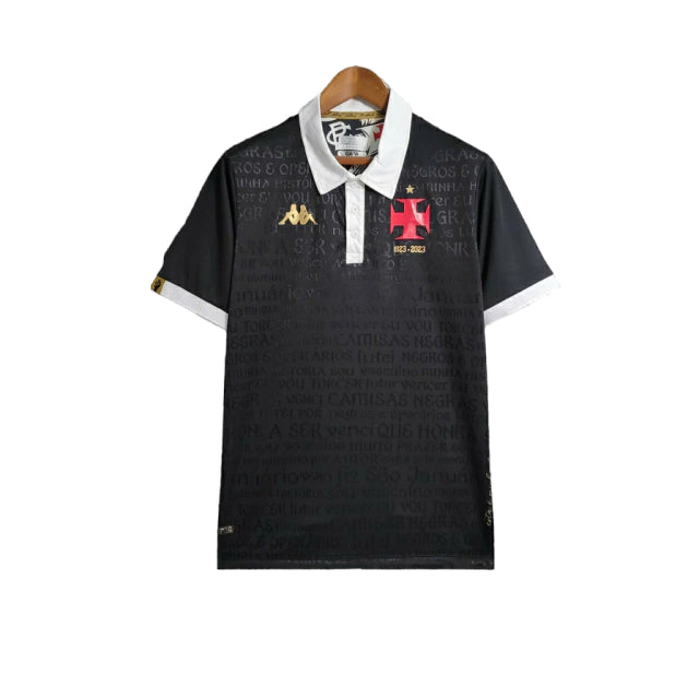 Camisa Vasco da Gama II 23/24 - Preta com detalhes em branco e dourado