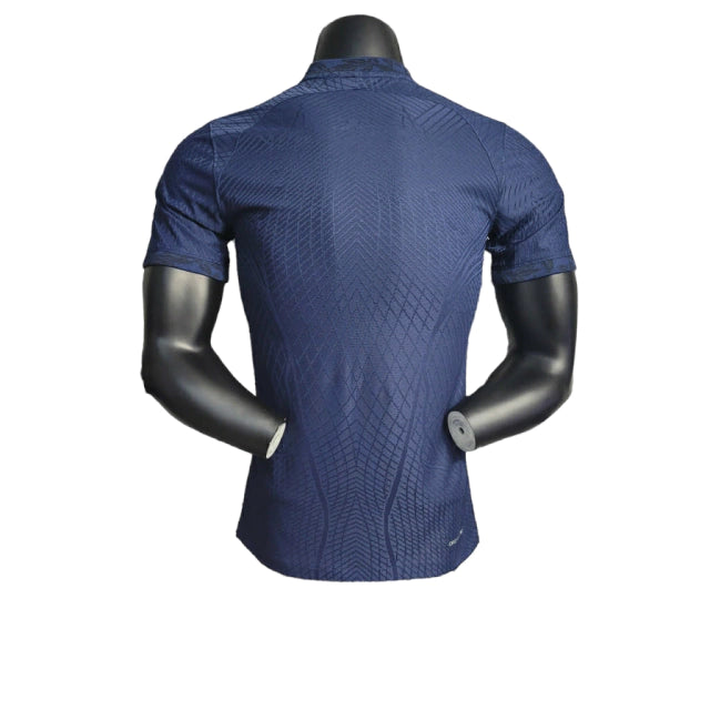 Camisa Seleção da França I 22/23 - Jogador Nike Masculina - Azul com detalhes em dourado